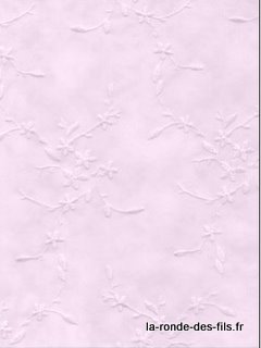 Coupon toile fleurs roses